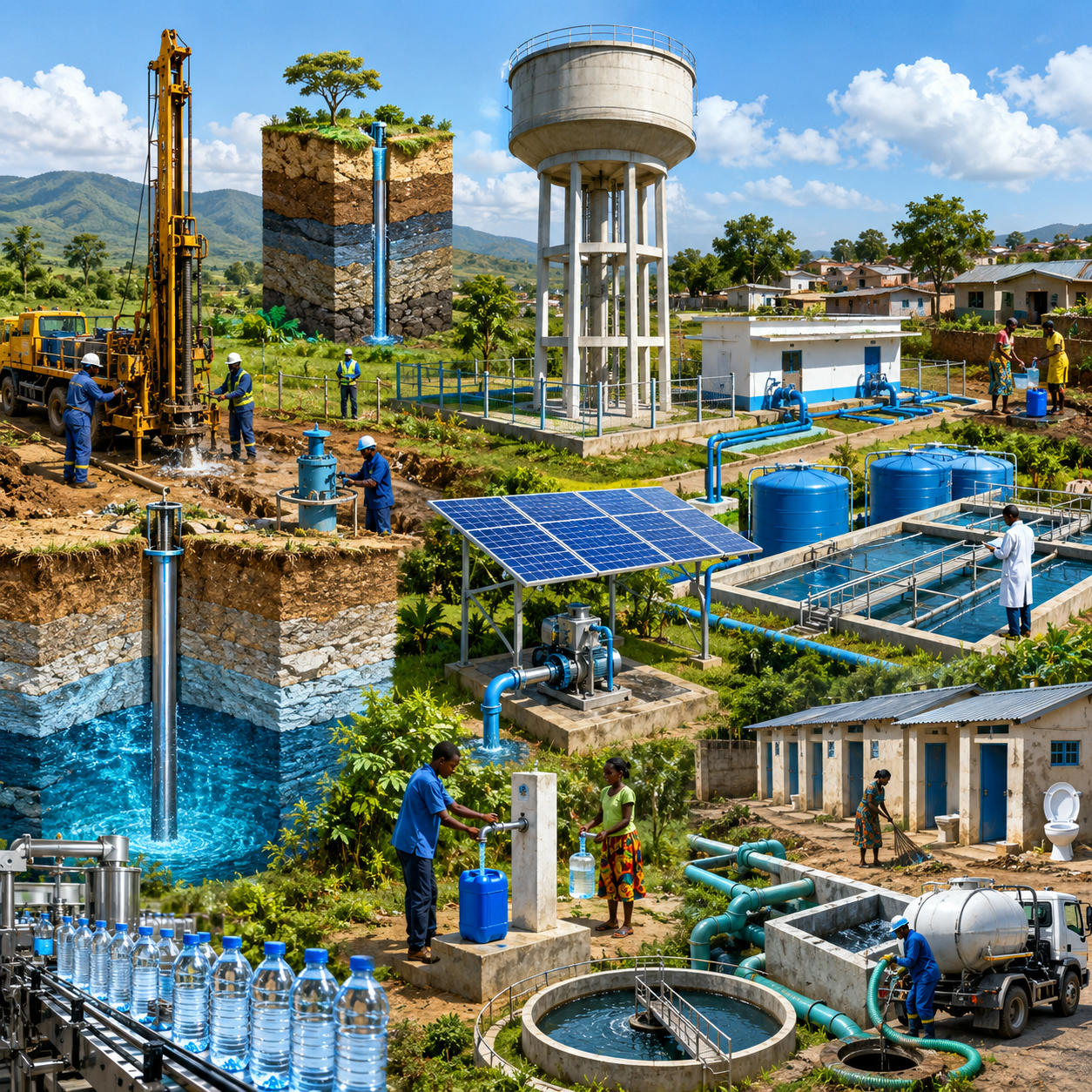 Water, Hydraulics, and Sanitation